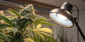 Cannabis packaging labeled Marijuana Energy Boost for natural uplift.