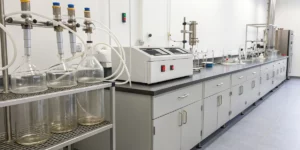A professional setup for hydrocarbon extraction with advanced equipment and controlled environment.