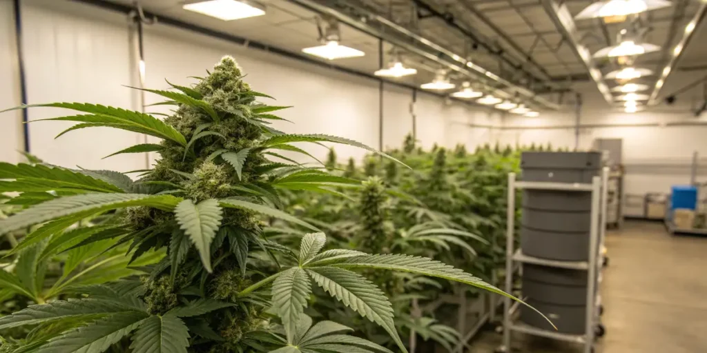 Peppermint vs spearmint cannabis plants growing indoors